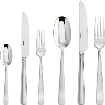 Set tacamuri Sambonet Flat Solid Handle 36 piese inox imagine