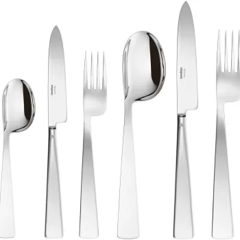 Set tacamuri Sambonet Gio Ponti Conca Orfevre Handle 36 piese inox placat cu argint imagine