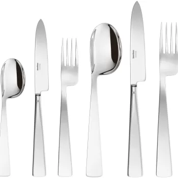Set tacamuri Sambonet Gio Ponti Conca Orfevre Handle 72 piese inox placat cu argint imagine