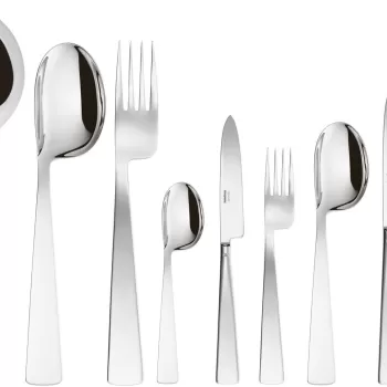 Set tacamuri Sambonet Gio Ponti Conca Orfevre Handle 75 piese inox placat cu argint imagine