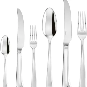 Set tacamuri Sambonet Imagine Orfevre Handle 72 piese inox placat cu argint imagine