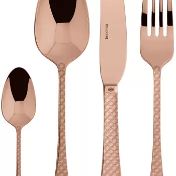 Set tacamuri Sambonet Taormina Solid Handle 24 piese cupru imagine