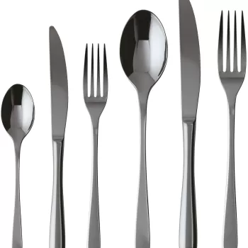 Set tacamuri Sambonet Taste Solid Handle 36 piese negru imagine