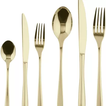 Set tacamuri Sambonet Taste Solid Handle 36 piese sampanie imagine