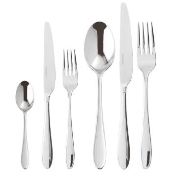 Set tacamuri Sambonet Velvet Solid Handle 36 piese inox imagine