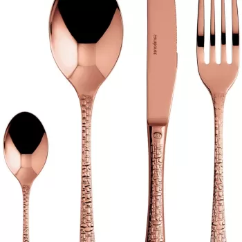 Set tacamuri Sambonet Venezia Solid Handle 24 piese cupru imagine