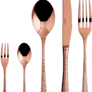 Set tacamuri Sambonet Venezia Solid Handle 30 piese cupru imagine