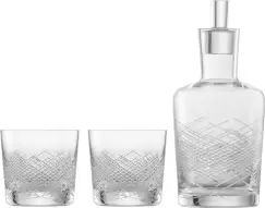 Set Zwiesel Glas Bar Premium No.2 Whisky design Charles Schumann handmade carafa 500ml si 2 pahare 397ml imagine