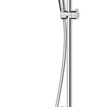 Showerpipe Hansgrohe Crometta S240 1 jet crom cu baterie dus inclusa imagine