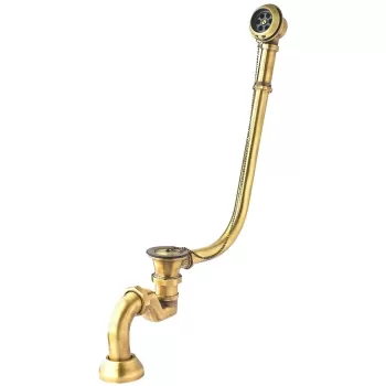 Sifon click-clack cu preaplin Besco Retro pentru cazi freestanding Amelia auriu imagine