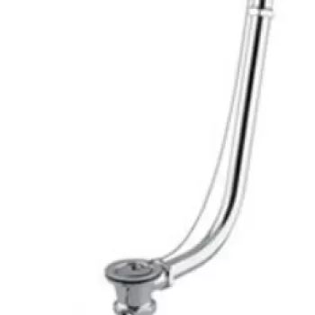 Sifon click-clack cu preaplin Besco Retro pentru cazi freestanding Amelia crom imagine