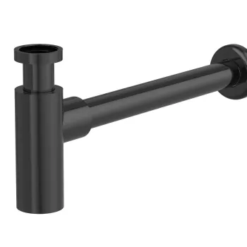 Sifon design pentru lavoar Roca Aqua 30cm negru imagine