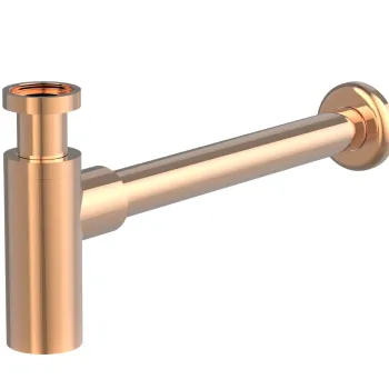 Sifon design pentru lavoar Roca Aqua 30cm rosu auriu imagine