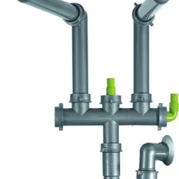 Sifon Franke Spazio F/1275 pentru chiuveta cu 2 cuve inegale imagine