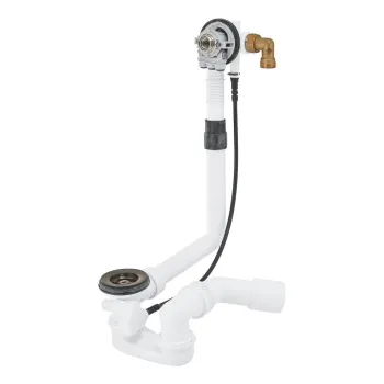 Sifon pentru cada Grohe Talentofill cu umplere prin preaplin  necesita set racordare  brushed hard graphite imagine