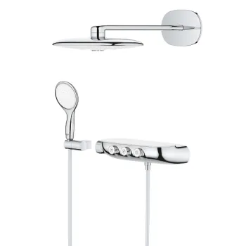Sistem de dus incastrat Grohe RainShower System SmartControl Duo 360 cu baterie termostatata  necesita corp ingropat imagine