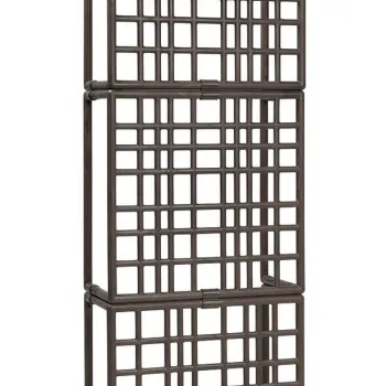 Sistem modular de separatoare Nardi Sipario 3 cu sistem auto-irigare ghivece  70.5x211cm  maro Terra imagine