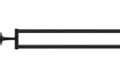 Suport dublu pentru prosoape Duravit Starck T negru mat imagine