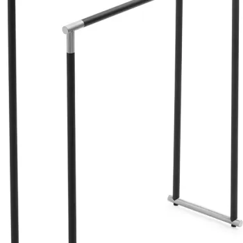 Suport prosop dublu Decor Walther Club HAK1 de podea 87x70x25cm negru mat-crom imagine