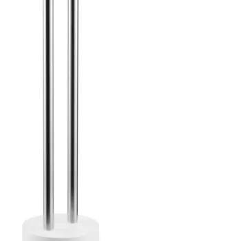 Suport prosop dublu Decor Walther Stone HT2 de podea 81x14x41cm alb-inox mat imagine