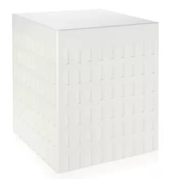 Taburet Kartell EUR design Fabio Novembre 45x36x36cm alb imagine