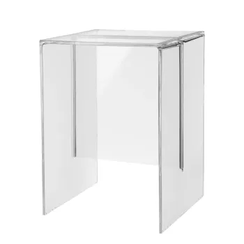 Taburet Kartell Max-Beam design Ludovica & Roberto Palomba 27x33cm h 47cm transparent imagine