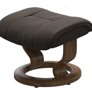 Taburet Stressless Mayfair Classic cu baza Classic piele Batik Brown imagine
