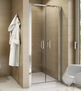 Usa batanta din 2 piese Sanswis Top-Line 80cm sticla securizata 5 mm imagine