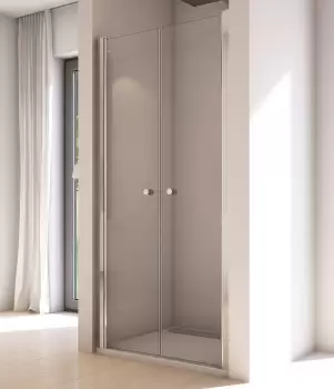 Usa batanta din 2 piese Sanswiss Solino 80 cm sticla securizata 6 mm imagine