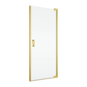 Usa de dus batanta Ronal (SanSwiss) Cadura CA1CG 80cm  orientare stanga  sticla AquaPerle 6mm  profil auriu imagine