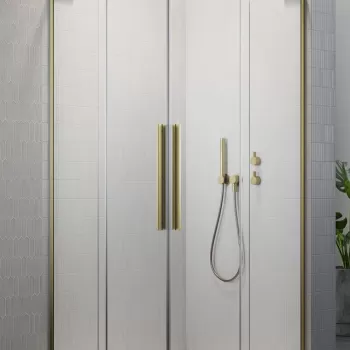 Usa de dus glisanta Radaway Furo SL KDD 100cm deschidere stanga auriu periat imagine