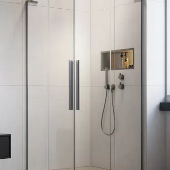 Usa de dus glisanta Radaway Furo SL KDD 90cm deschidere stanga nickel periat imagine