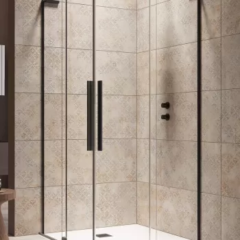 Usa de dus glisanta Radaway Furo SL KDD Black 120cm deschidere stanga negru mat imagine