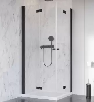 Usa de dus pliabila Radaway Nes Black KDD-B 100x200cm deschidere stanga imagine