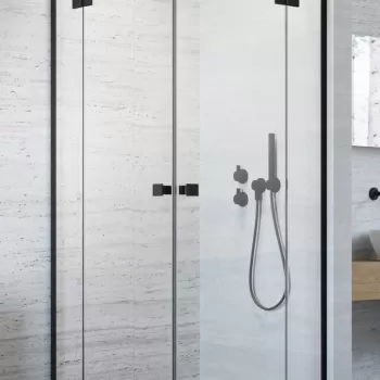 Usa de dus Radaway Essenza KDD Black 80cm orientare stanga negru mat imagine