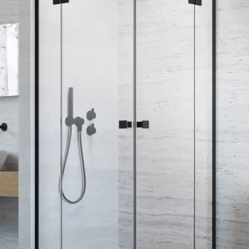 Usa de dus Radaway Essenza KDD Black 90cm orientare dreapta negru mat imagine