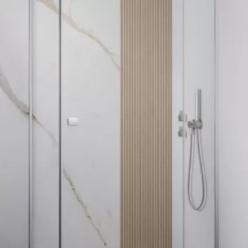 Usa de dus Radaway Essenza KDJ 90cm deschidere stanga profil crom lucios imagine