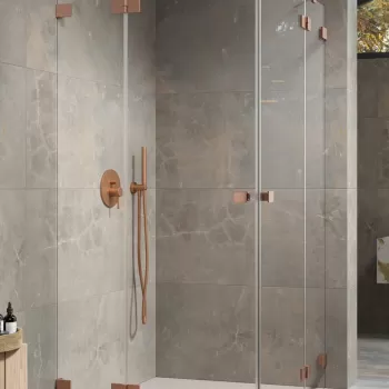 Usa de dus Radaway Essenza Pro KDD 80cm orientare dreapta cupru periat imagine