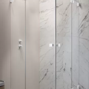 Usa de dus Radaway Essenza Pro KDD 90cm orientare dreapta alb mat imagine