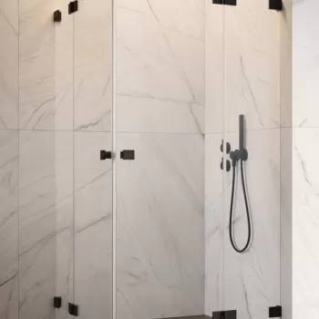 Usa de dus Radaway Essenza Pro KDD Black 90cm orientare stanga negru mat imagine