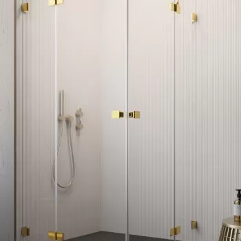 Usa de dus Radaway Essenza Pro KDD Gold 100cm orientare dreapta auriu lucios imagine