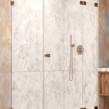 Usa de dus Radaway Essenza Pro KDJ 90cm deschidere stanga cupru periat imagine