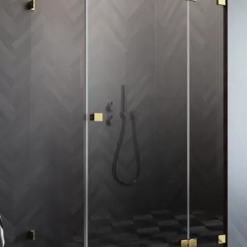 Usa de dus Radaway Essenza Pro KDJ Gold 100cm deschidere stanga auriu lucios imagine