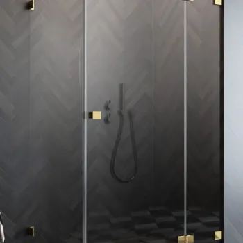 Usa de dus Radaway Essenza Pro KDJ Gold 90cm deschidere stanga auriu lucios imagine