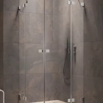 Usa de dus Radaway Essenza Pro PDD 90cm orientare stanga nickel periat imagine