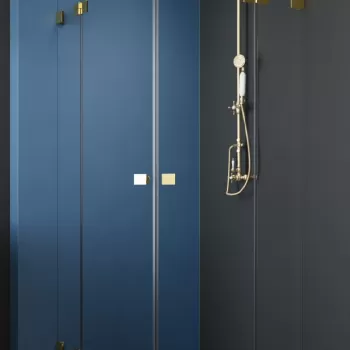 Usa de dus Radaway Essenza Pro PDD Gold 80cm orientare stanga auriu lucios imagine