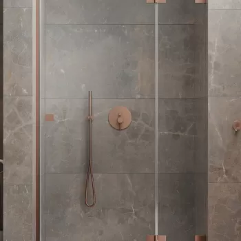 Usa de nisa batanta Radaway Essenza Pro DWJ 100cm deschidere stanga cupru periat imagine