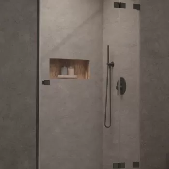 Usa de nisa batanta Radaway Essenza Pro DWJ 110cm deschidere stanga gunmetal periat imagine