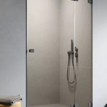 Usa de nisa batanta Radaway Essenza Pro DWJ Black 120cm deschidere stanga negru mat imagine