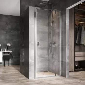 Usa de nisa batanta Ravak Nexty NDOP1-90 90cm sticla transparenta 6mm profil aluminiu lucios imagine